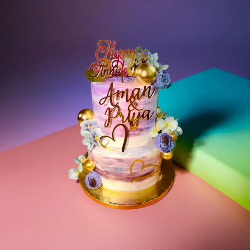 Blush And Bloom Wedding Cake