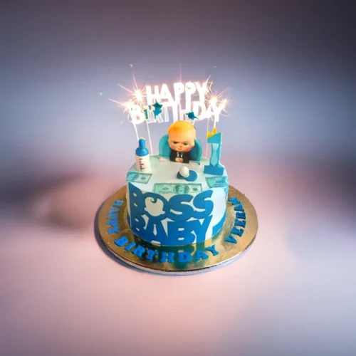 Boss Baby 1st Birthday Cake