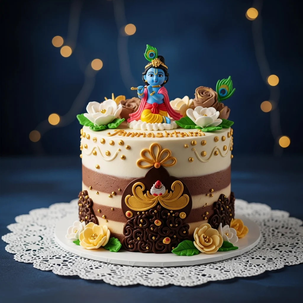 Bal Gopal's Cake — 100% eggless janmashtami in Kolkata, customised and baked fresh to order by Cream Creations.