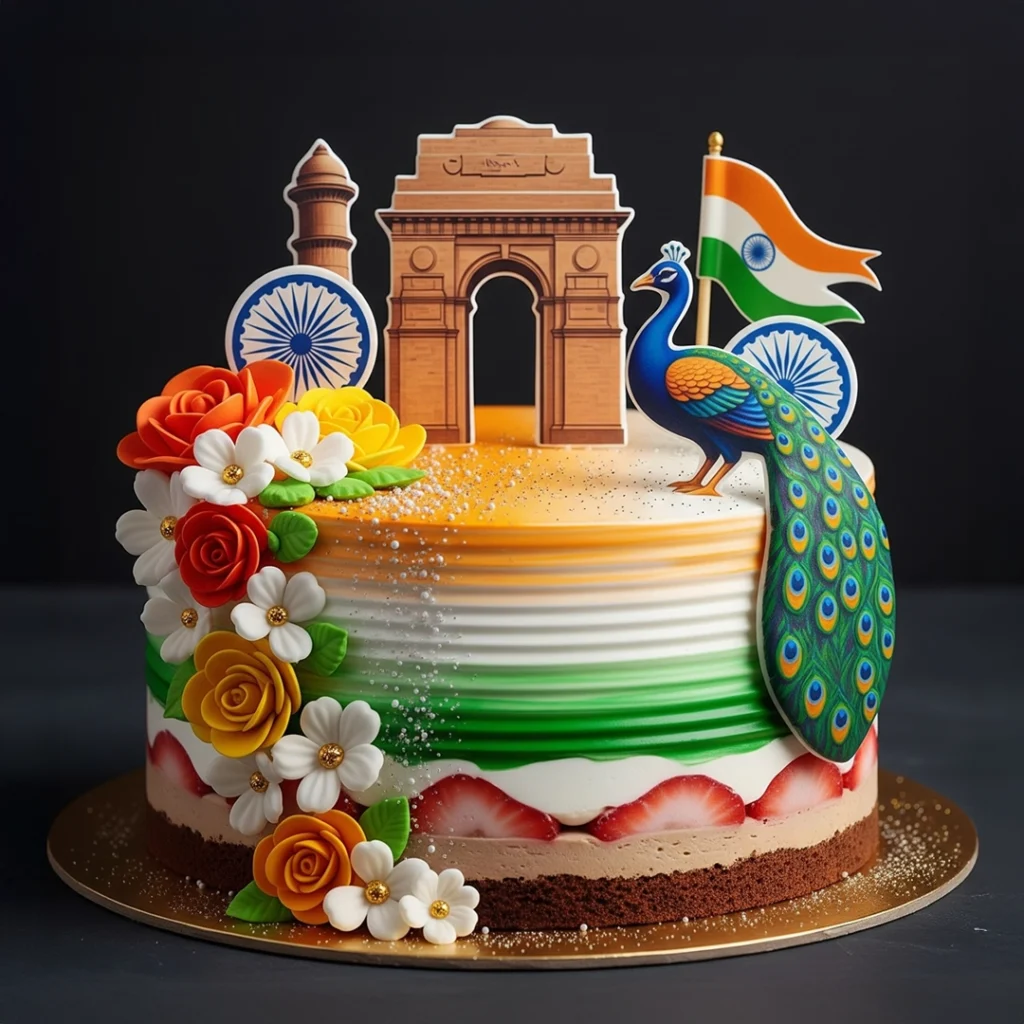 Desh Bhakti Delight — 100% eggless independence day in Kolkata, customised and baked fresh to order by Cream Creations.
