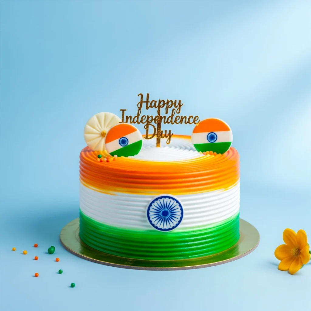 Freedom Feast Cake — 100% eggless independence day in Kolkata, customised and baked fresh to order by Cream Creations.