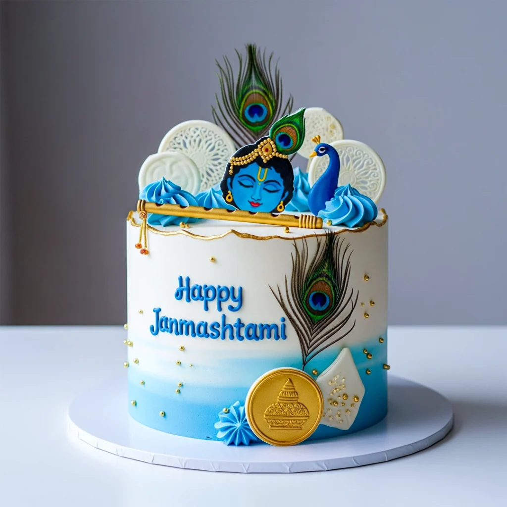 Janmashtami Bliss Cake — 100% eggless janmashtami in Kolkata, customised and baked fresh to order by Cream Creations.