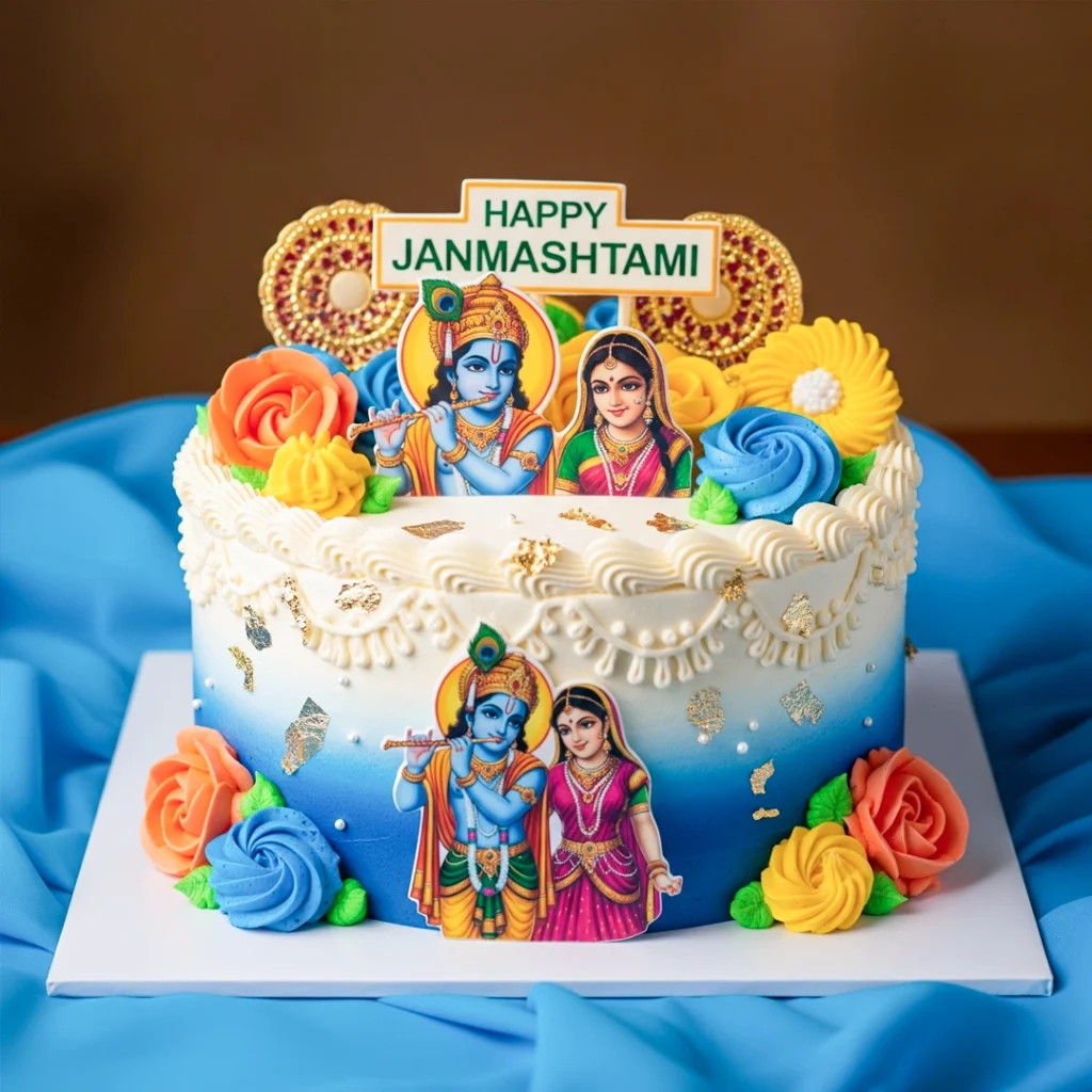Makhan Chor's Delight Cake — 100% eggless janmashtami in Kolkata, customised and baked fresh to order by Cream Creations.