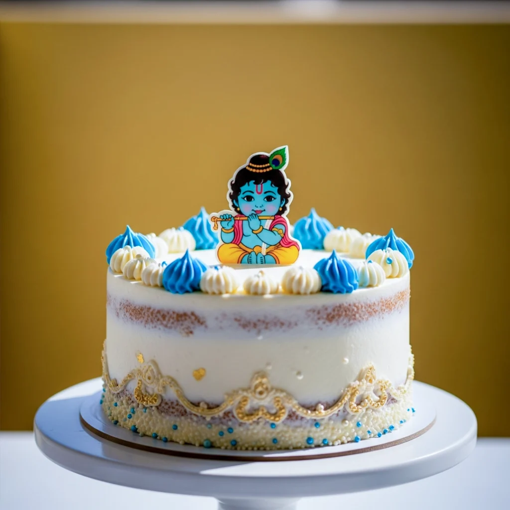 Nand Gopal Cake — 100% eggless janmashtami in Kolkata, customised and baked fresh to order by Cream Creations.