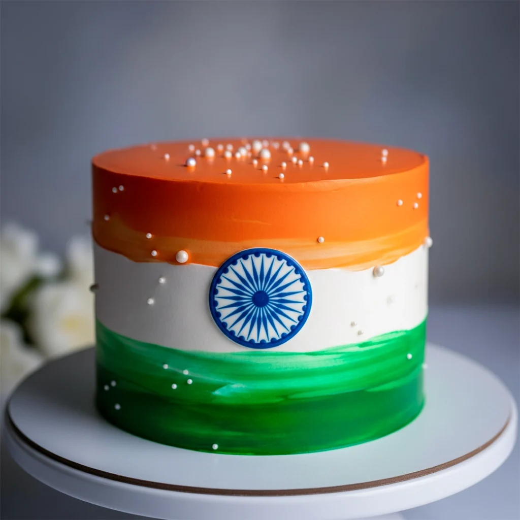 Patriotic Slice Cake — 100% eggless independence day in Kolkata, customised and baked fresh to order by Cream Creations.
