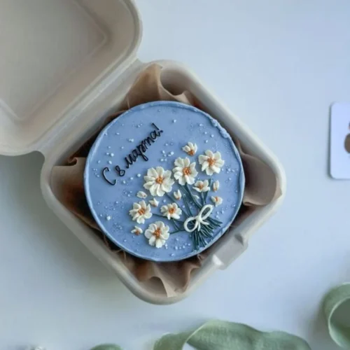 Blue Blossom Bento Cake