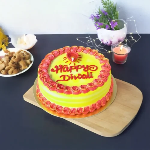 Butterscotch Diwali Cake