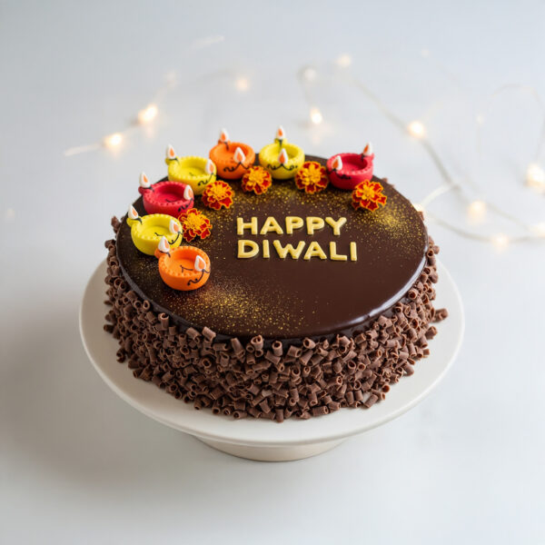 Chocolate Diwali Cake