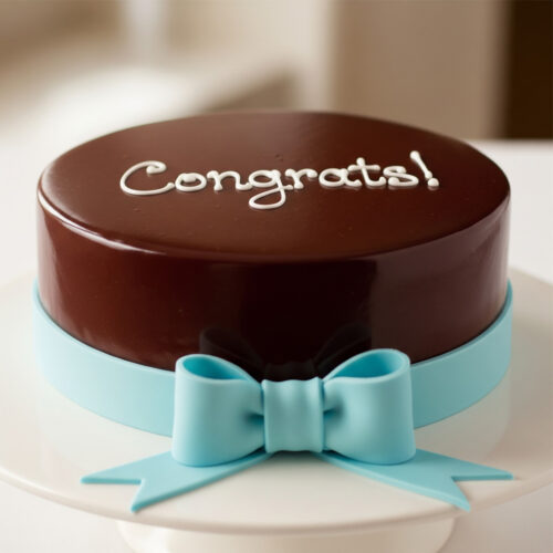 Congrats Crown Cake