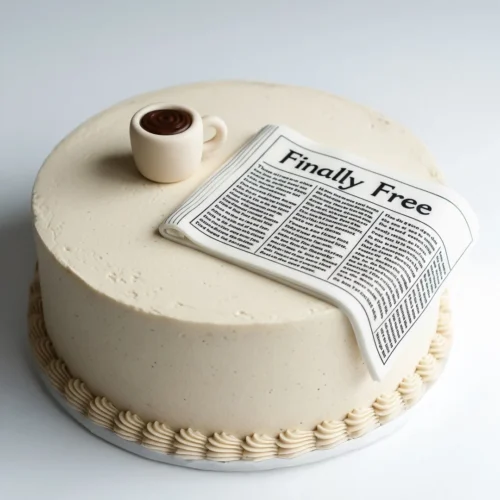 “Finally Free” Retirement Cake