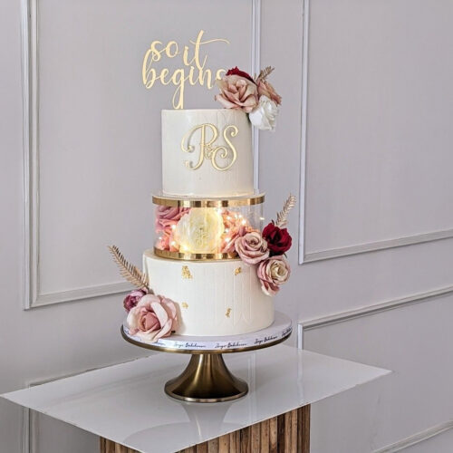 Golden Blossom Journey Cake