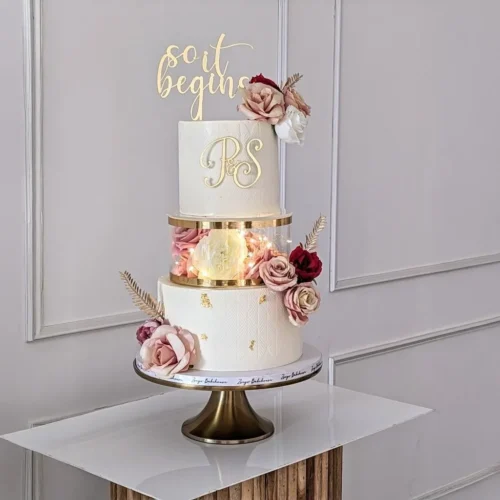 Golden Blossom Journey Cake