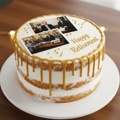 Golden Memories Cake