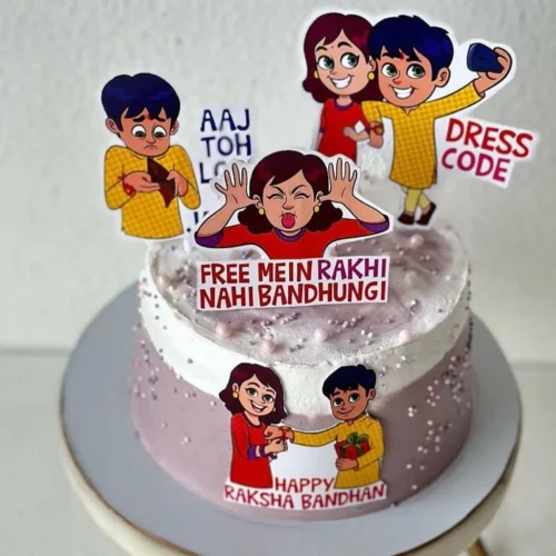 Rakhi Fight & Fun Cake
