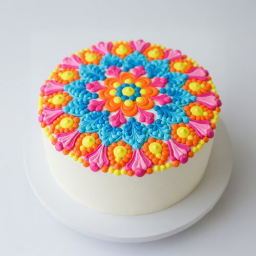 Rangoli Brust Cake