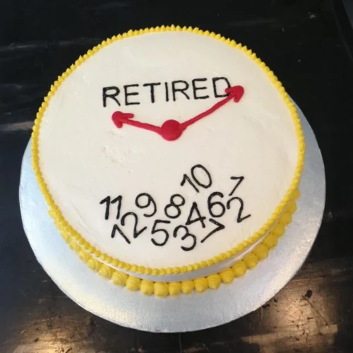 Retirement Clock Cake