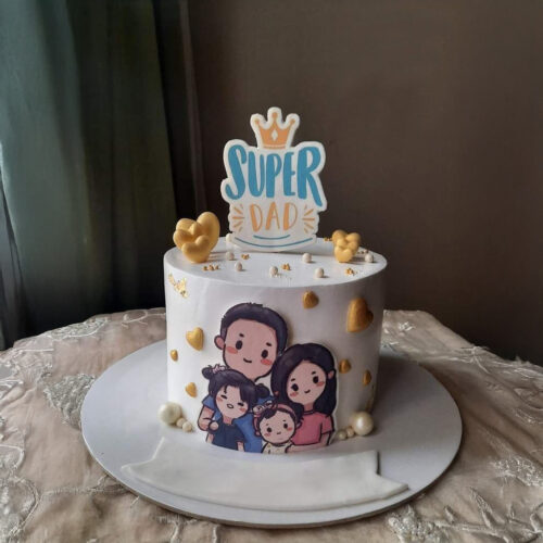 Super Dad Family Cake