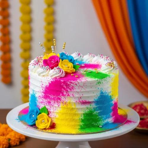 Color Splash Celebration Cake