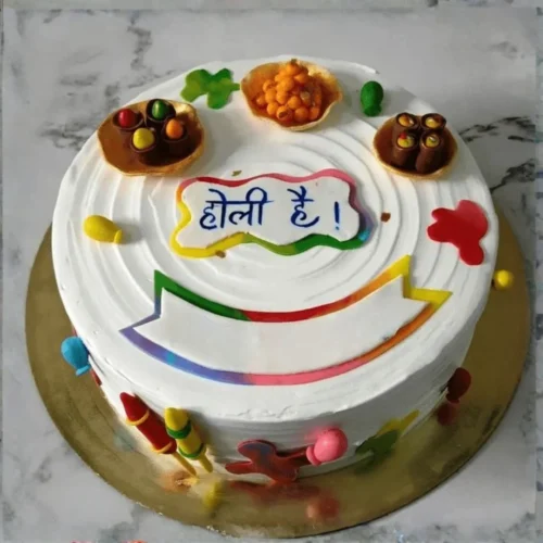 Color Splash Mithai Cake