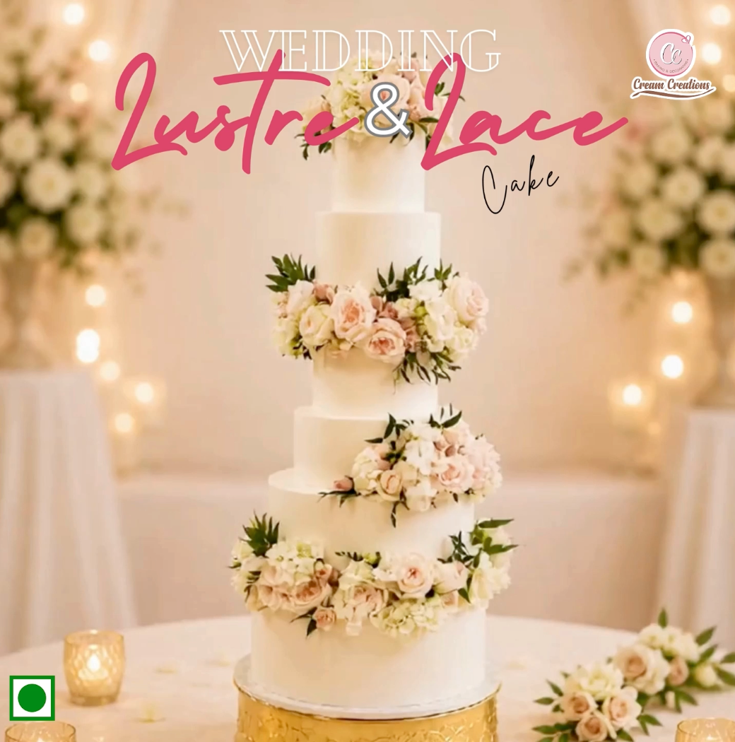 Wedding Lustre & Lace Cake