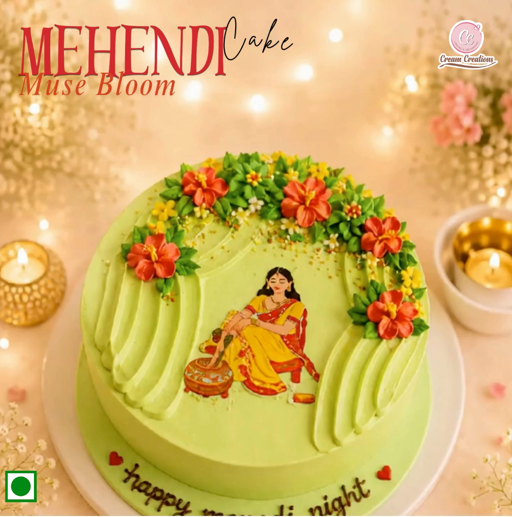 Mehendi Muse & Bloom Cake