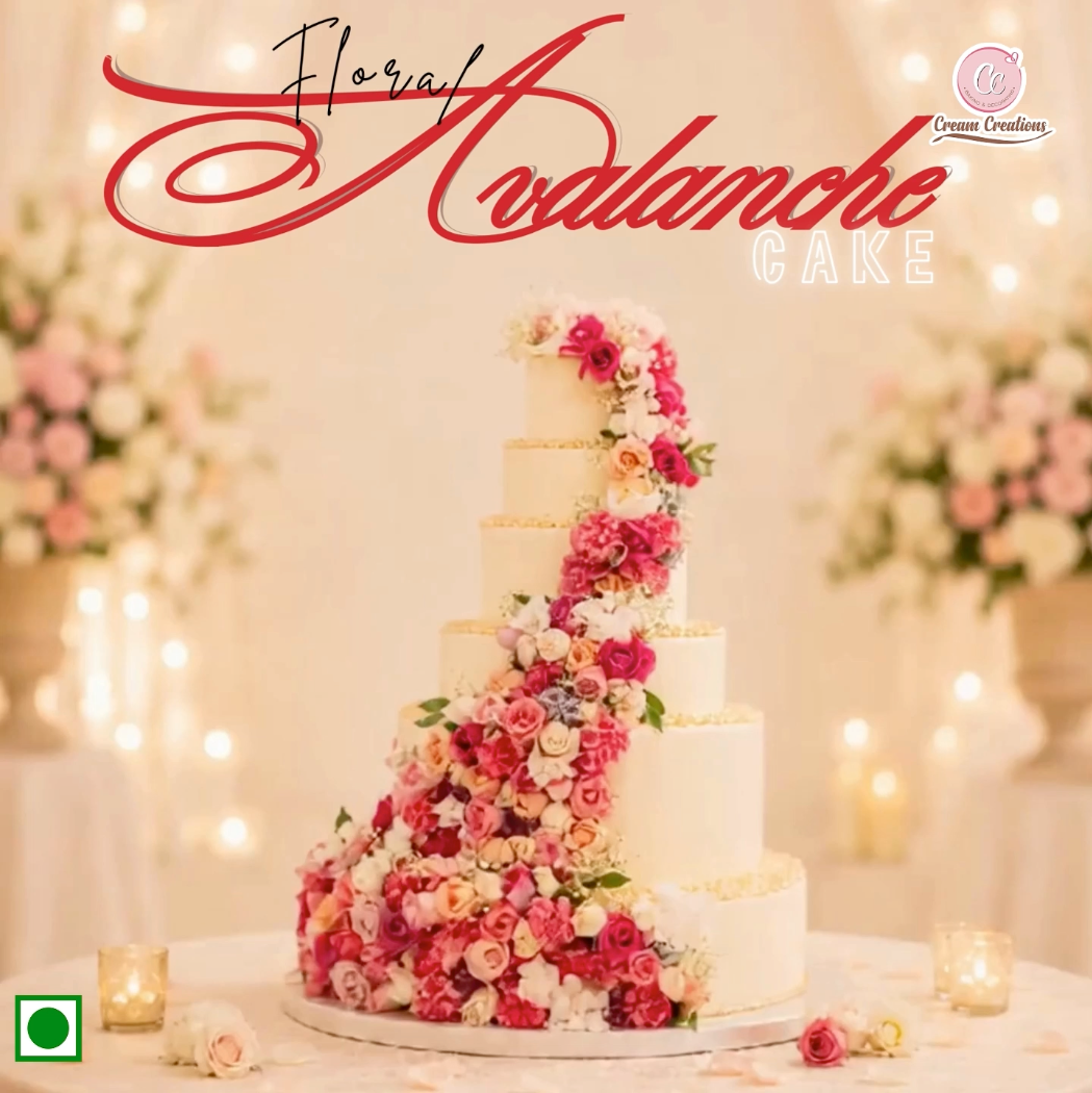 Floral Avalanche Cake