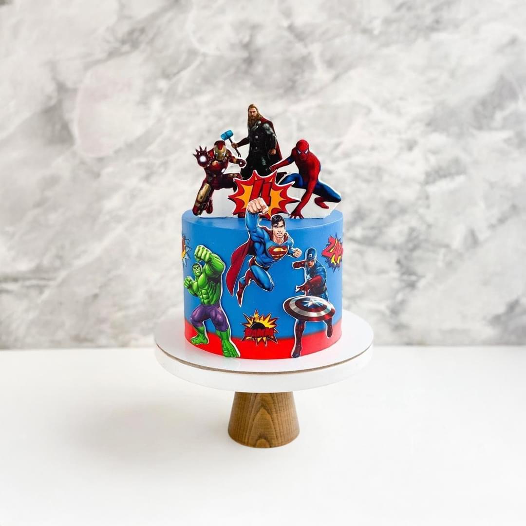 Super Squad Themed Cake