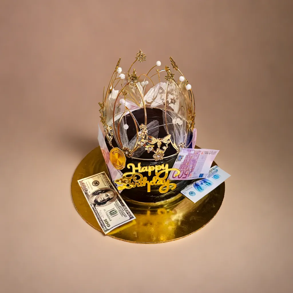 Golden Fortune Cake For Grown Ups