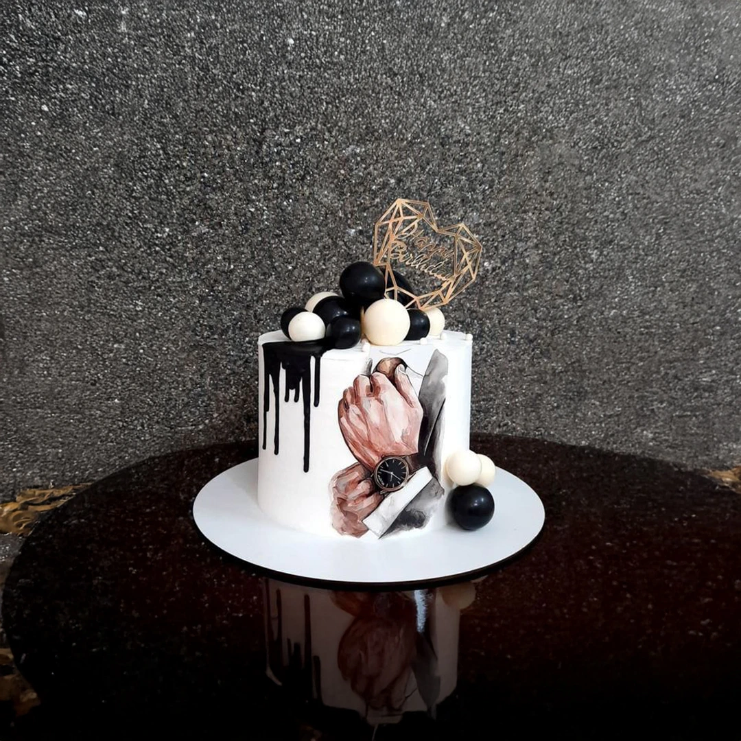 Just for Him Cake – Custom Eggless Cream Cake